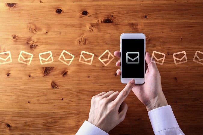 スマホメール木